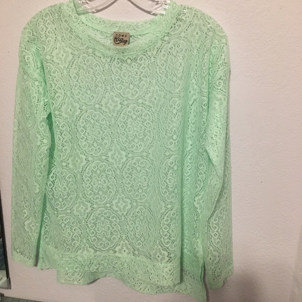 Como Vintage Lace Over Shirt S beautiful!